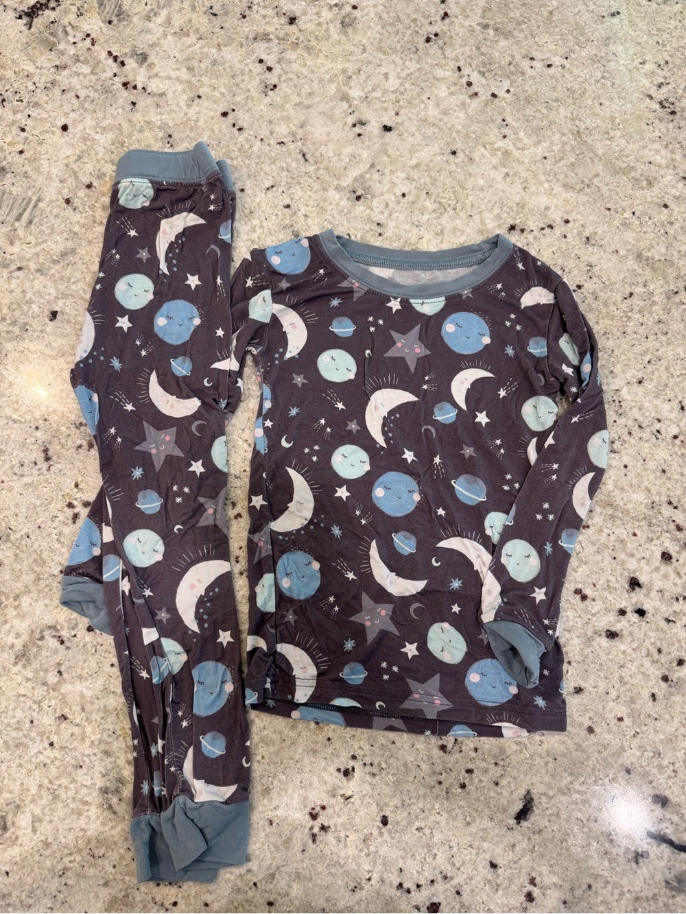 Little Sleepies To the Moon Pajamas 3t